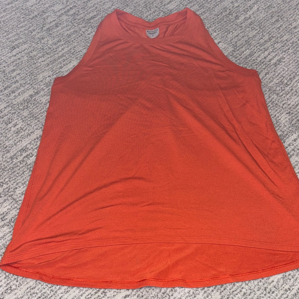 Athleta Orange Racerback Tank Top